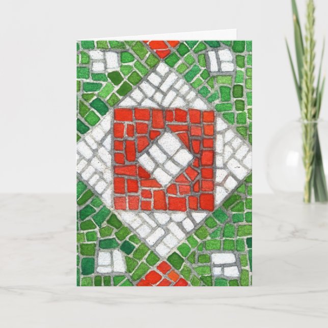 HOLIDAY MOSAIC Christmas Card / Vertical (Front)