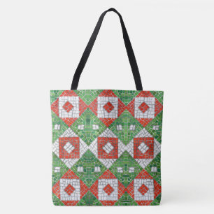 HOLIDAY MOSAIC Shoulder Tote Bag
