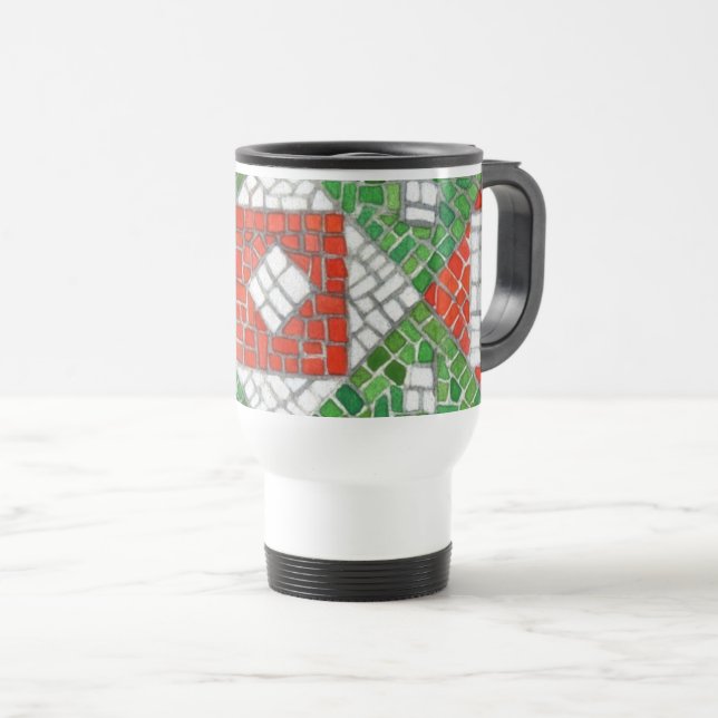 HOLIDAY MOSAIC Travel Mug (Front Right)
