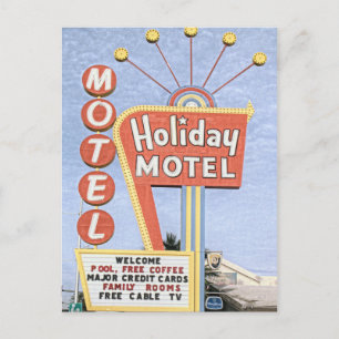 Holiday Motel Las Vegas Postcard