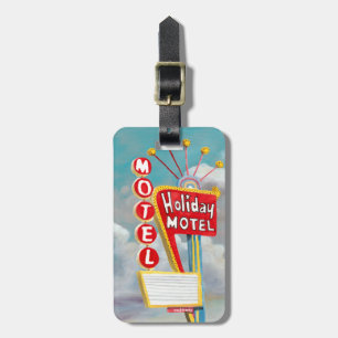 Holiday Motel Sign Luggage Tag