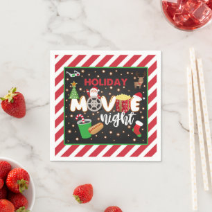 Holiday Movie Night Napkin