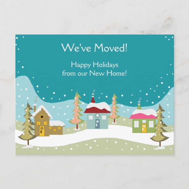 Holiday Moving Announcement postcards (Front)