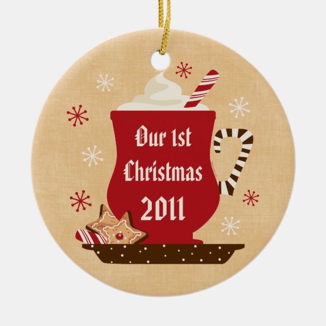 Holiday Mug Personalised Ornament (Front)