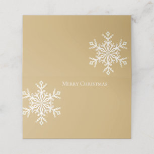 Holiday Name Place Card-Snowflake Card
