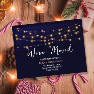 Holiday New Address Card – We’ve Moved Postcard 