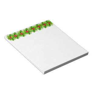 Holiday Notepad-Holly Notepad