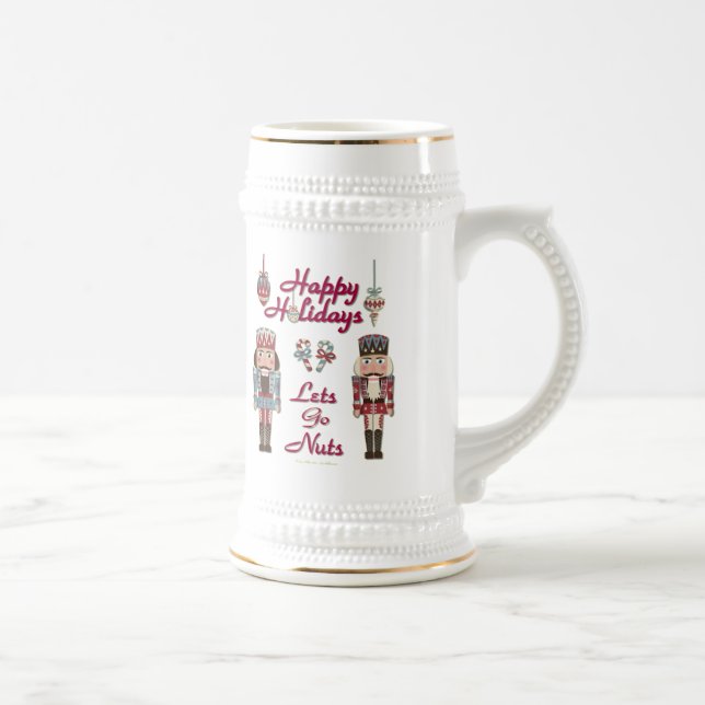 Holiday Nutcracker Lets Go Nuts Beer Stein (Right)