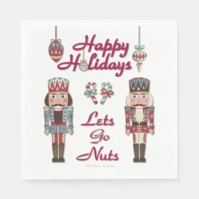 Holiday Nutcracker Lets Go Nuts Napkin (Front)