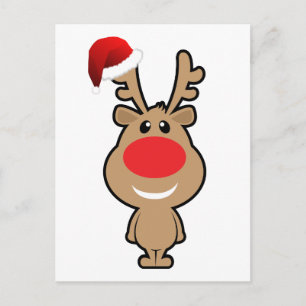 Holiday of funny Christmas santa Postcard
