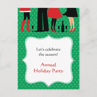 Holiday Office Party Invitation Postcard