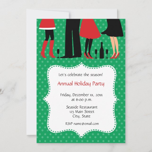 Holiday Office Party Invitations (Front)