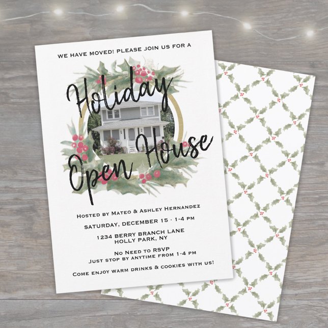 Holiday Open House | Christmas Housewarming Party Invitation (Creator Uploaded)