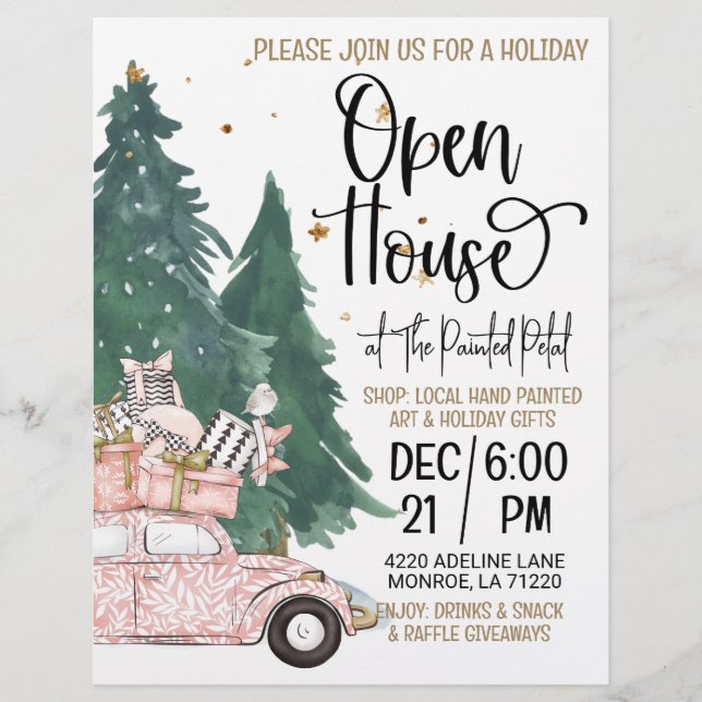 Holiday Open House Flyer (Front)