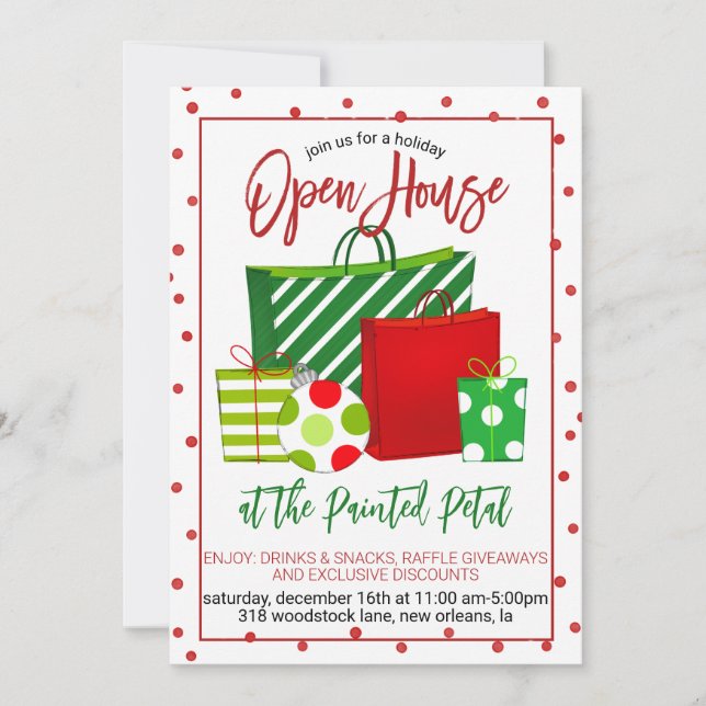 Holiday Open House Invitation (Front)
