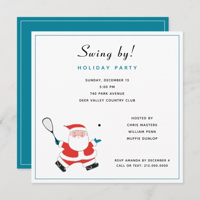 Holiday Open House  Invitation (Front/Back)