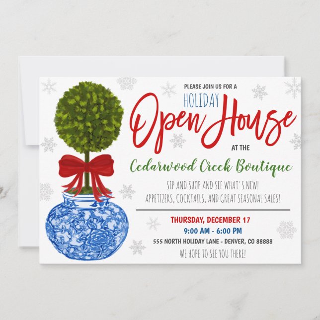 Holiday Open House Invitation (Front)