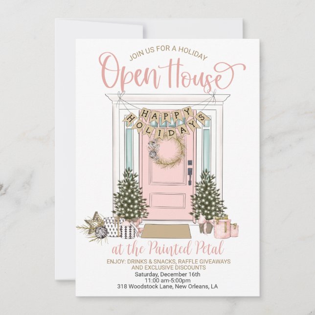 Holiday Open House Invitation (Front)