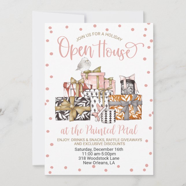 Holiday Open House Invitation (Front)