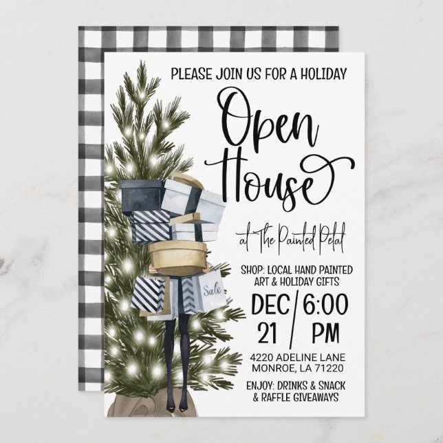 Holiday Open House Invitation (Front/Back)