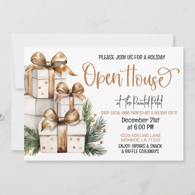 Holiday Open House Invitation (Front)