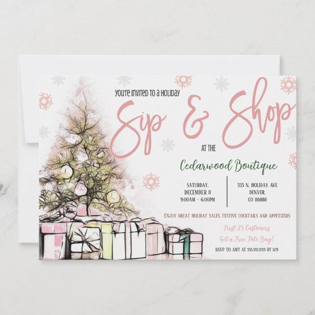 Holiday Open House Invitation (Front)