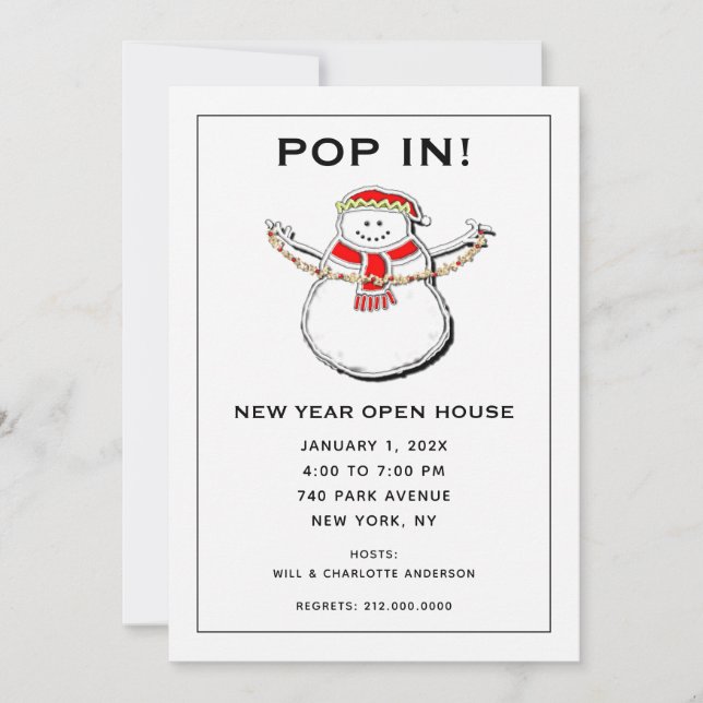 Holiday Open House Invitations (Front)