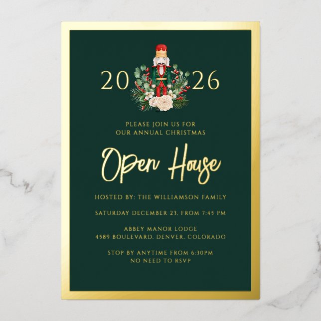 Holiday Open House Nutcracker Christmas 2026 Party (Front)