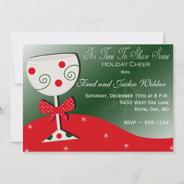 Holiday or Christmas Party Invitations (Front)