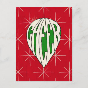 Holiday Ornament Cheer Postcard