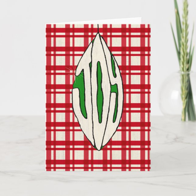 Holiday Ornament Joy Card (Front)