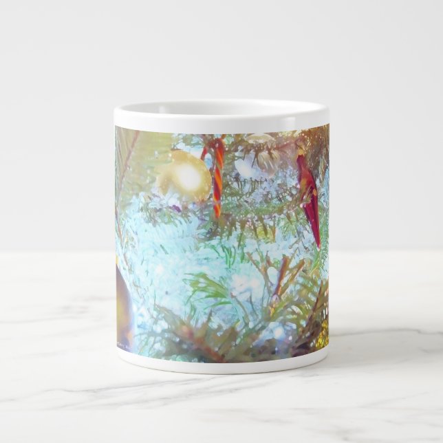 Holiday Ornaments in the Light Large Coffee Mug (Front)