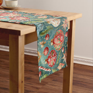 Holiday Ornaments  Medium Table Runner