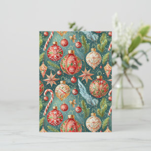 Holiday Ornaments Party Invitation