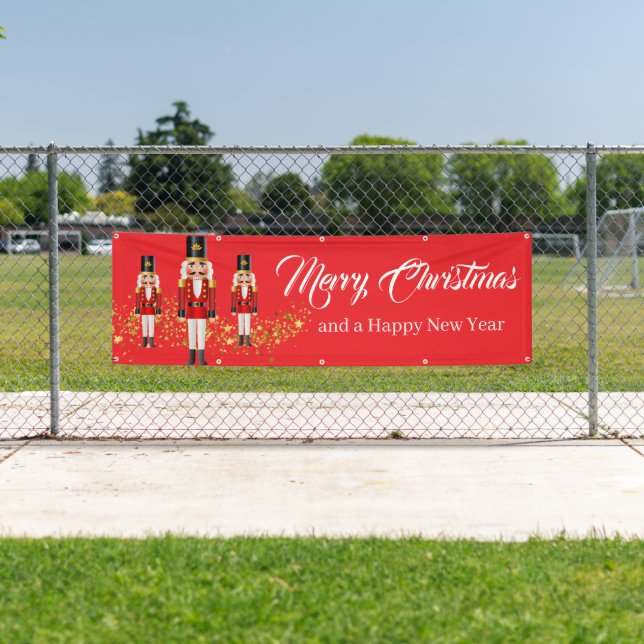 Holiday Outdoor Banner Nutcracker (Insitu)