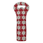Holiday Oyster Flower Wine Tote - Design A
