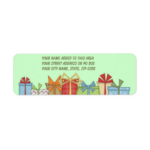 Holiday Packages Customisable Return Address Label