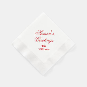 Holiday Paper Napkins
