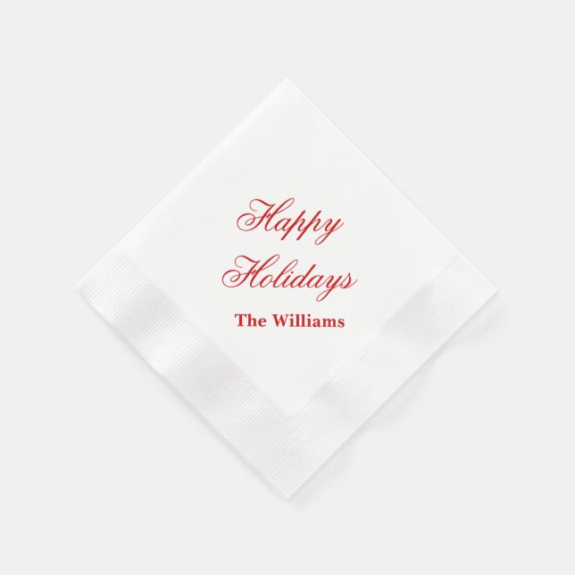 Holiday Paper Napkins (Corner)