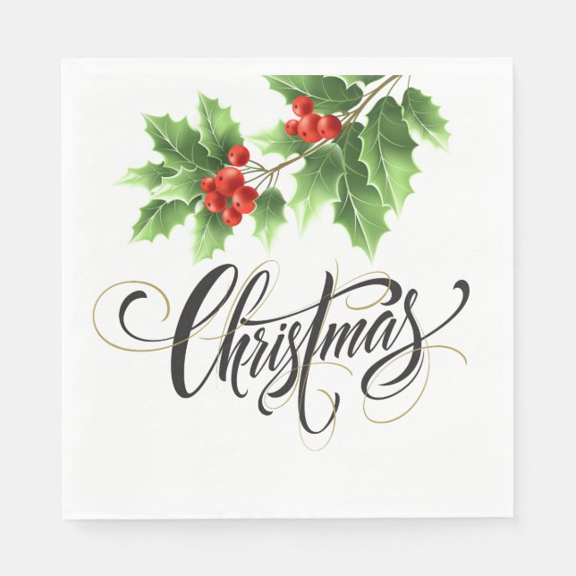 Holiday Paper Napkins (Front)