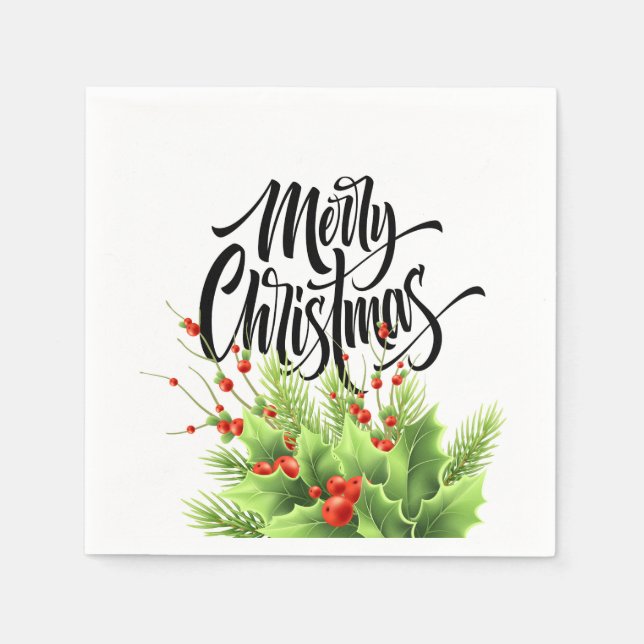 Holiday Paper Napkins (Front)