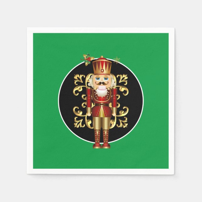 Holiday Paper Napkins-Nutcracker Napkin (Front)