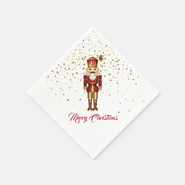 Holiday Paper Napkins-Nutcracker Napkin (Corner)