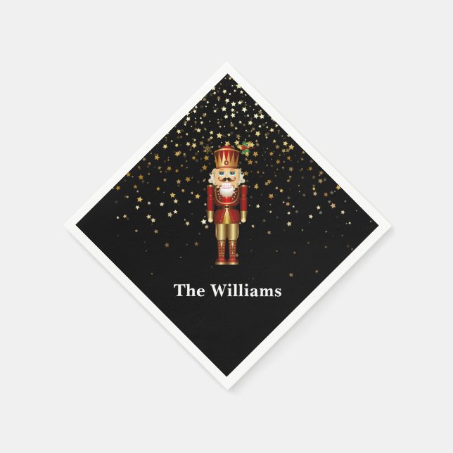 Holiday Paper Napkins-Nutcracker Napkin (Corner)