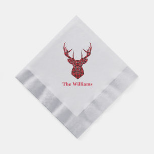 Holiday Paper Napkins-Stag Napkins