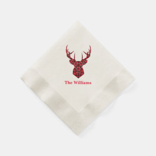 Holiday Paper Napkins-Stag Napkins