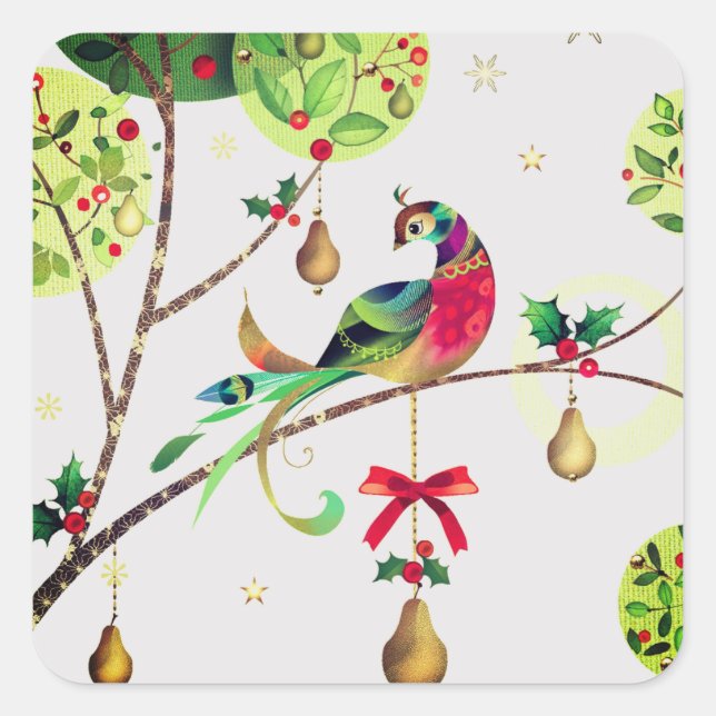 Holiday Partridge Stickers (Front)