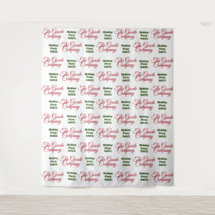 Holiday Party Backdrop Step and Repeat Tapestry