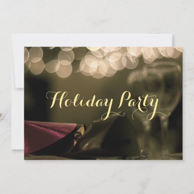 Holiday Party (Corporate) Card by RoseWrites (Front)