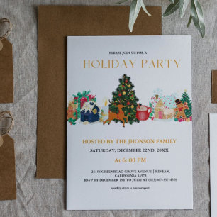 HOLIday party  Family christmas party Card